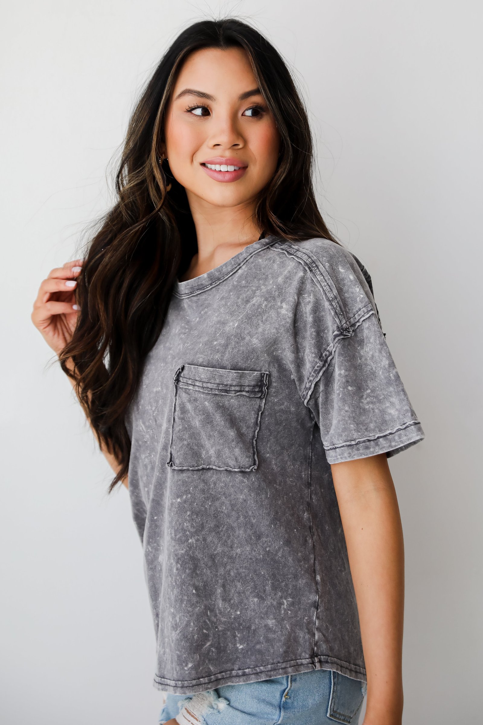 Sawyer Acid Washed Tee - DU DEAL