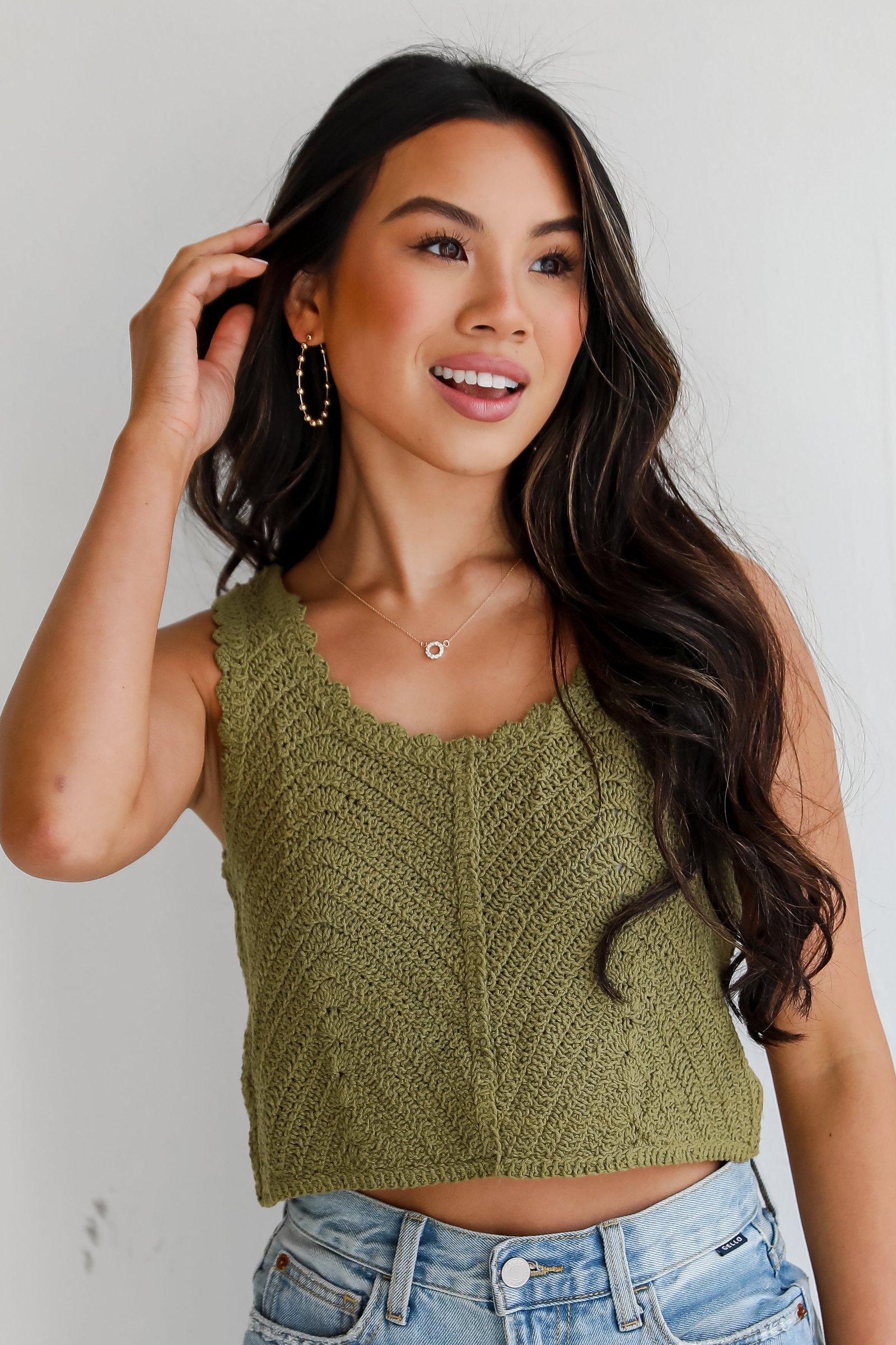 Sunny Radiance Crochet Knit Tank - DU DEAL